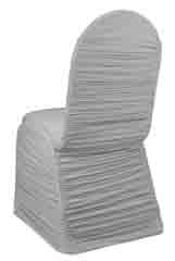 white ruched chair covers rouched